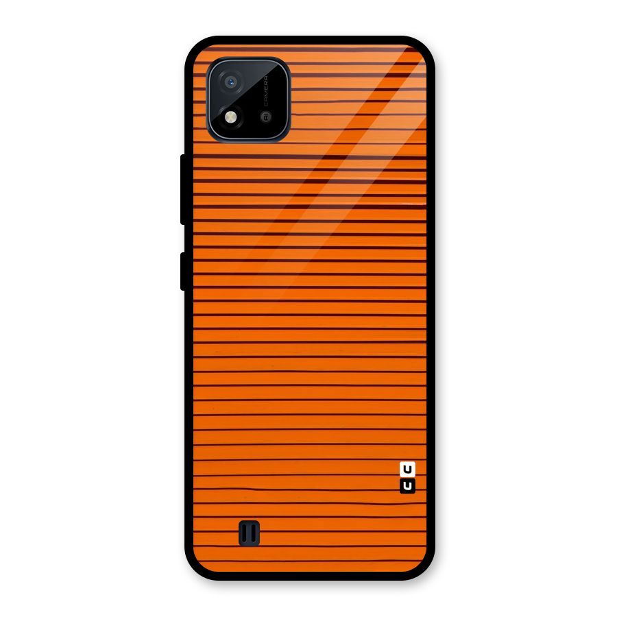 Trippy Stripes Glass Back Case for Realme C11 2021