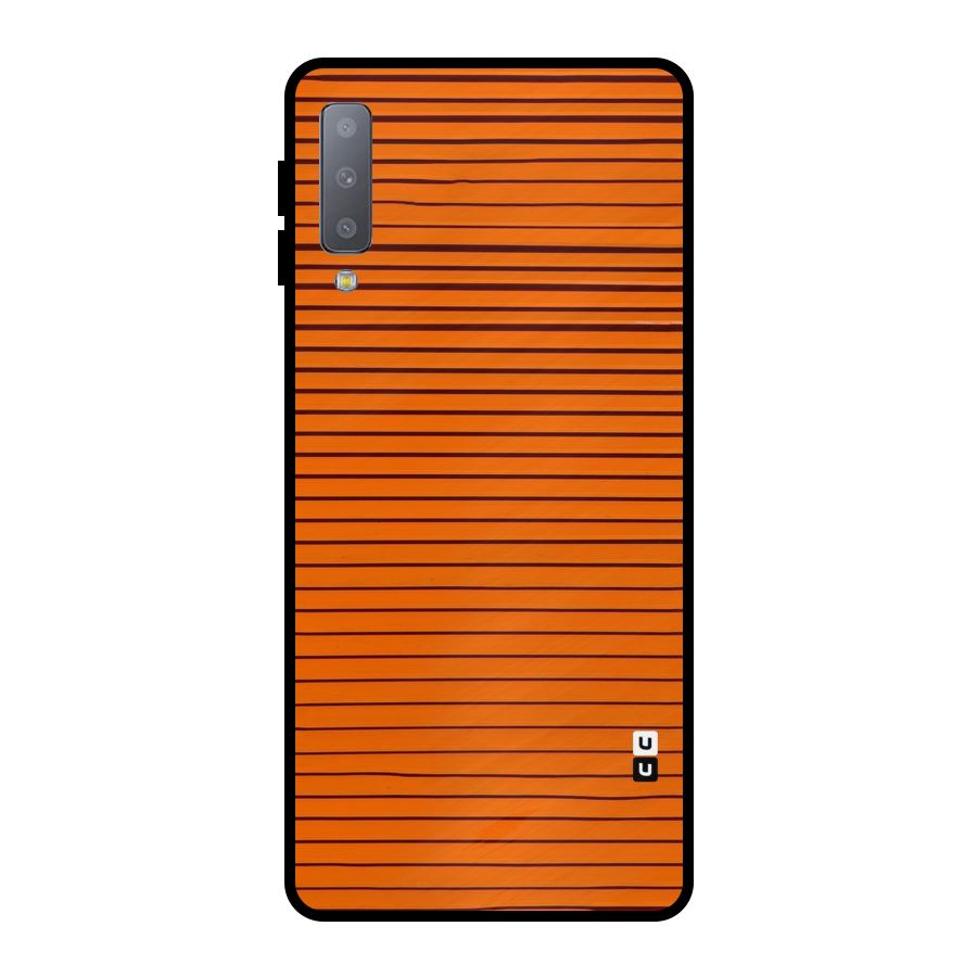 Trippy Stripes Metal Back Case for Galaxy A7 (2018)