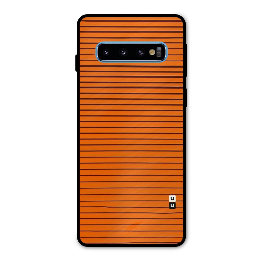 Trippy Stripes Metal Back Case for Galaxy S10