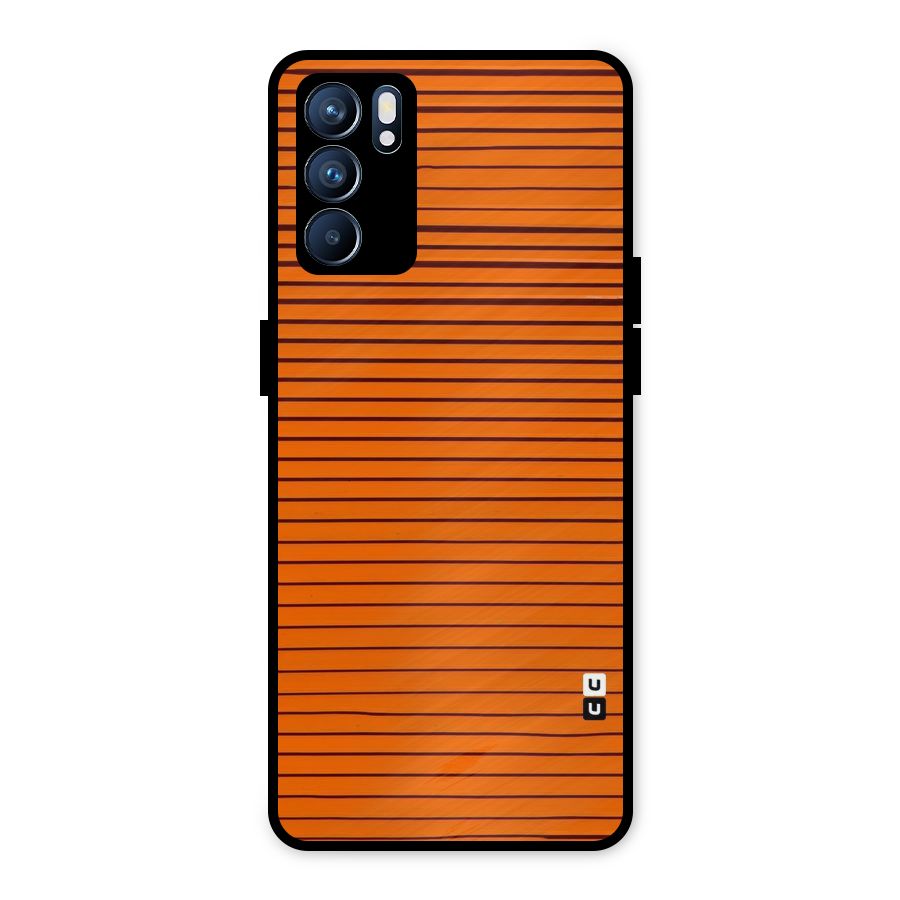 Trippy Stripes Metal Back Case for Oppo Reno6 5G