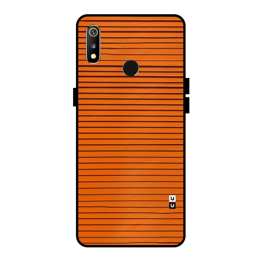 Trippy Stripes Metal Back Case for Realme 3