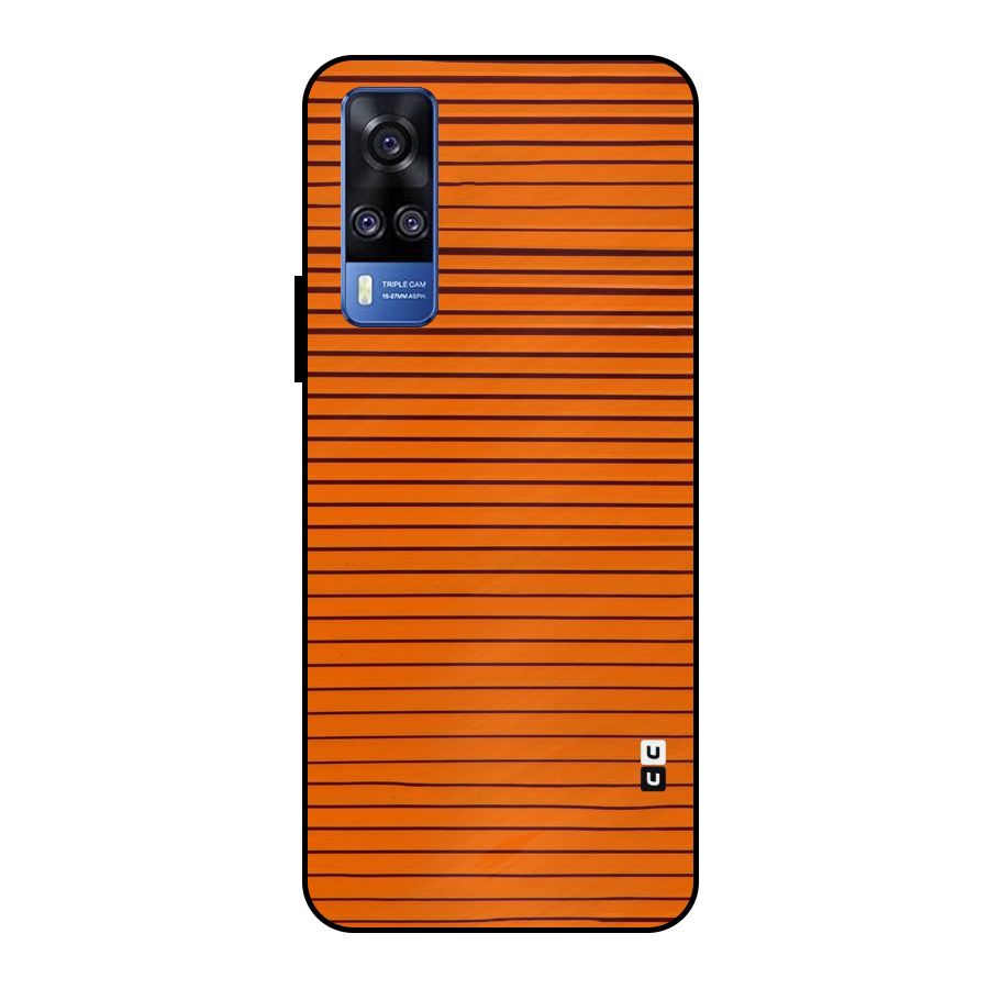 Trippy Stripes Metal Back Case for Vivo Y51