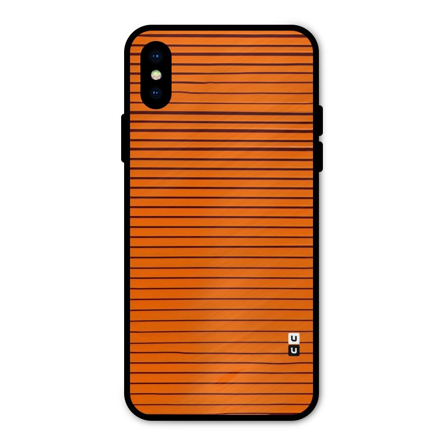 Trippy Stripes Metal Back Case for iPhone XS