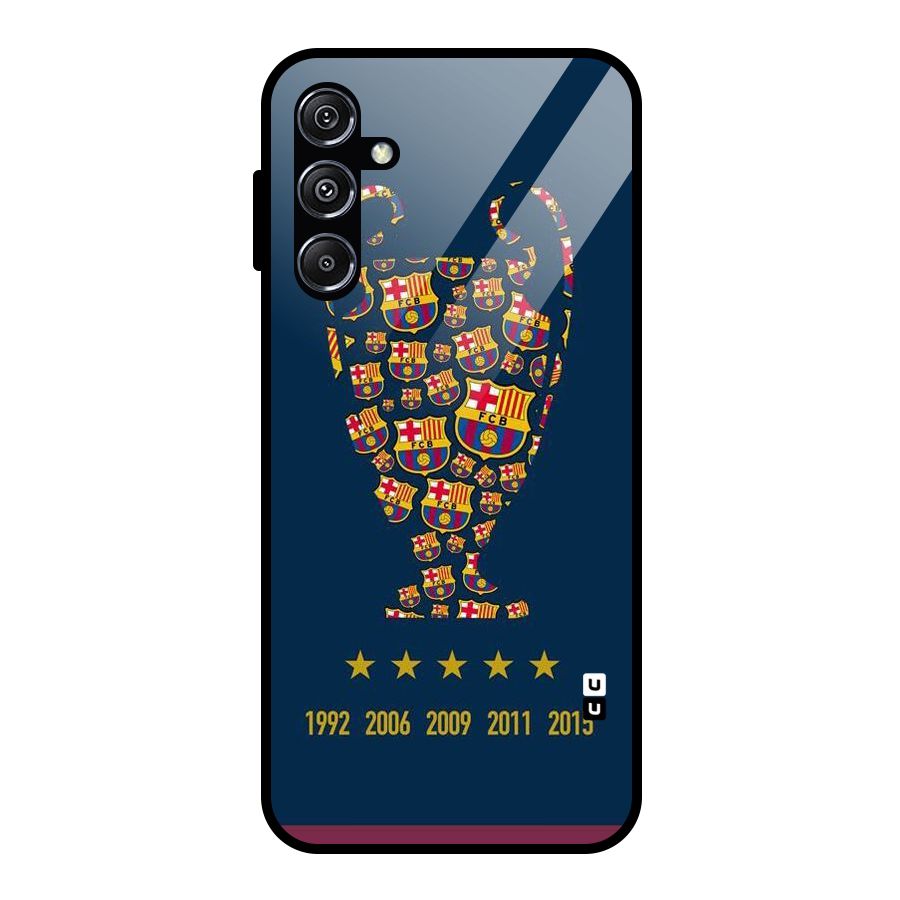 Trophy Team Glass Back Case for Galaxy M34 5G