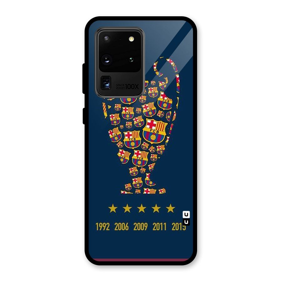 Trophy Team Glass Back Case for Galaxy S20 Ultra