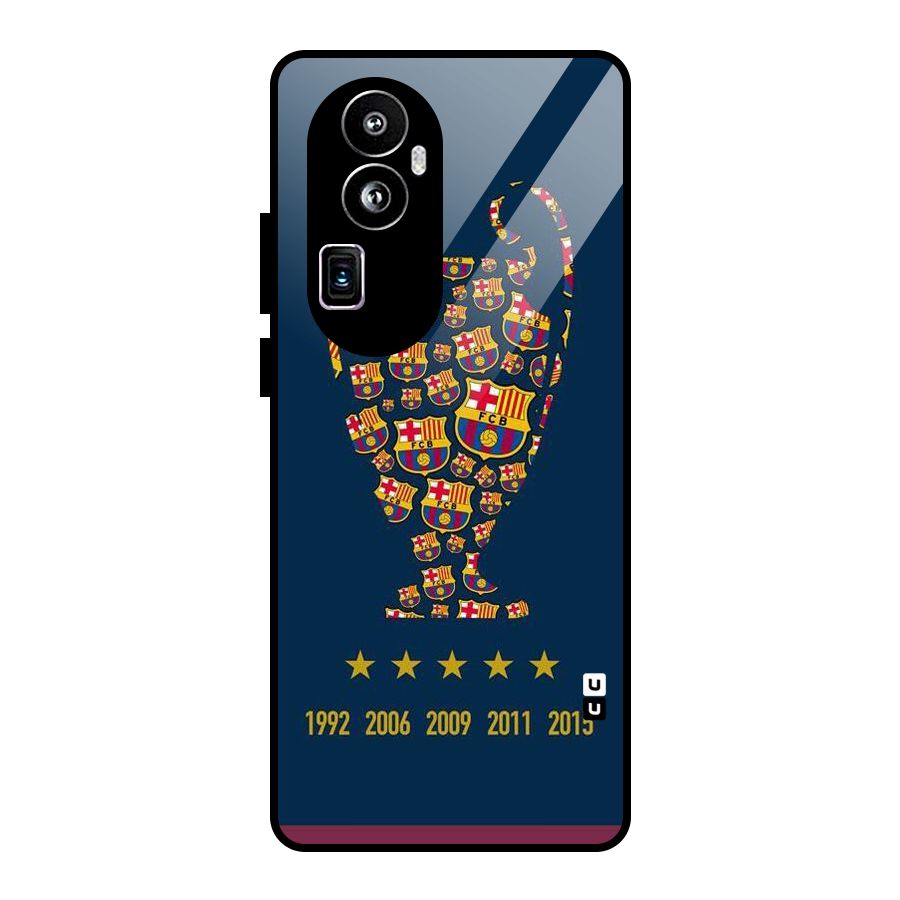 Trophy Team Glass Back Case for Oppo Reno10 Pro Plus