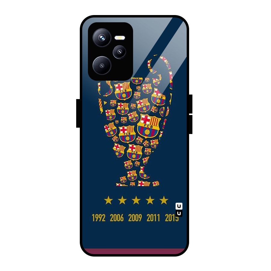 Trophy Team Glass Back Case for Realme C35