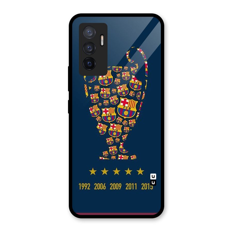 Trophy Team Glass Back Case for Vivo V23e