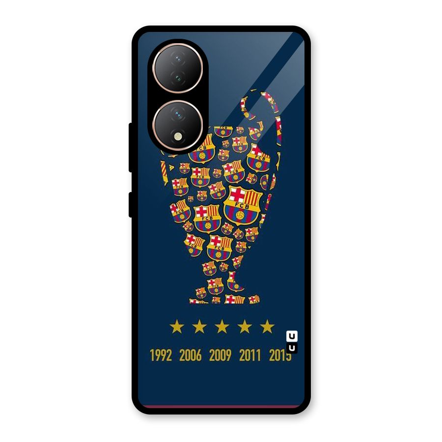 Trophy Team Glass Back Case for Vivo Y100A