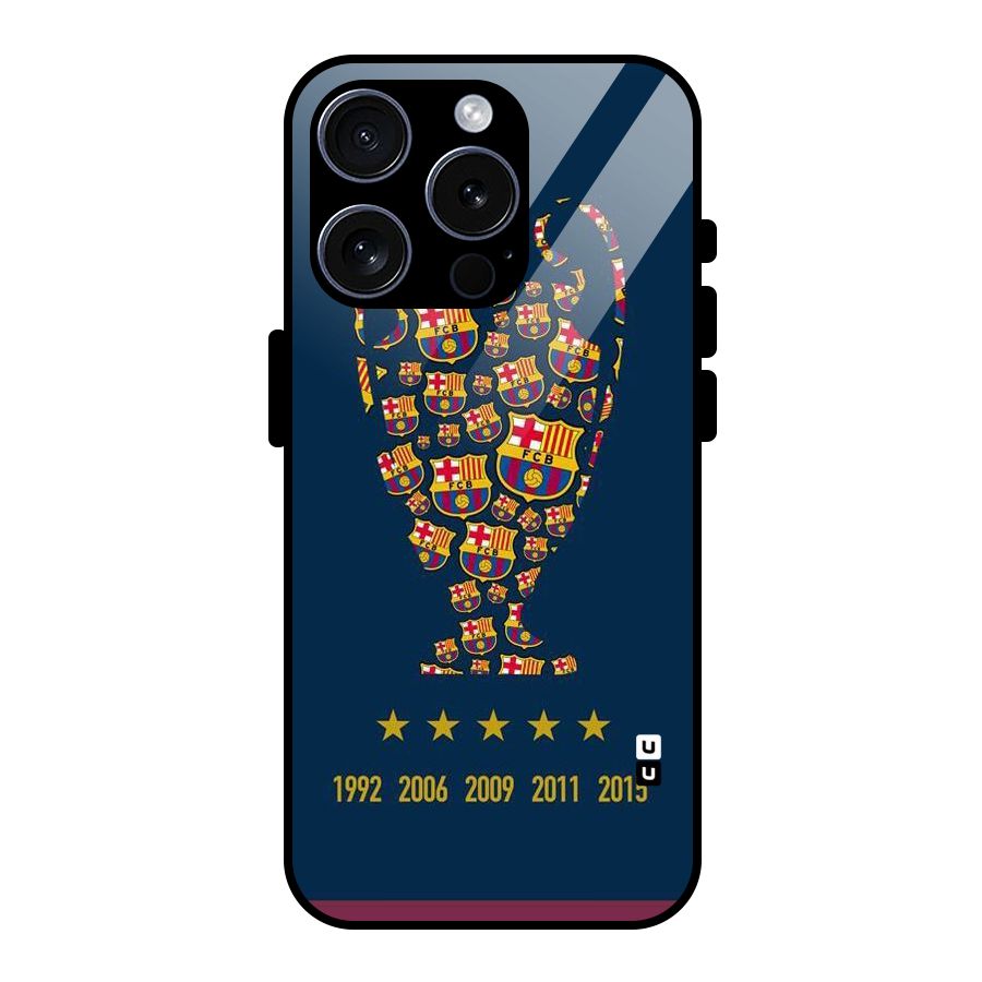 Trophy Team Glass Back Case for iPhone 15 Pro