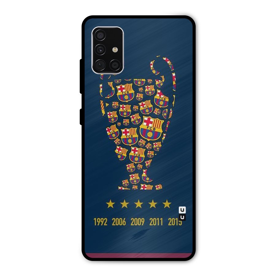 Trophy Team Metal Back Case for Galaxy A51