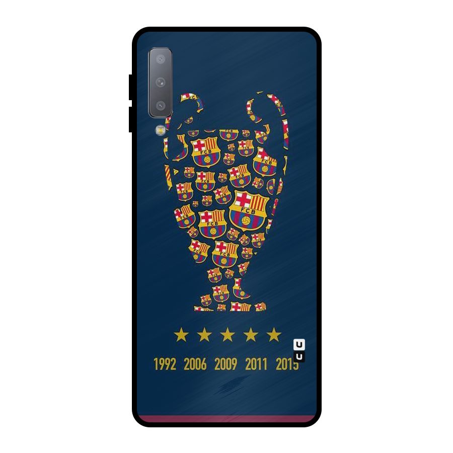 Trophy Team Metal Back Case for Galaxy A7 (2018)