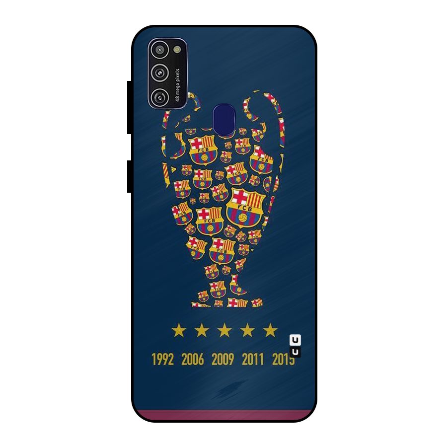 Trophy Team Metal Back Case for Galaxy M21