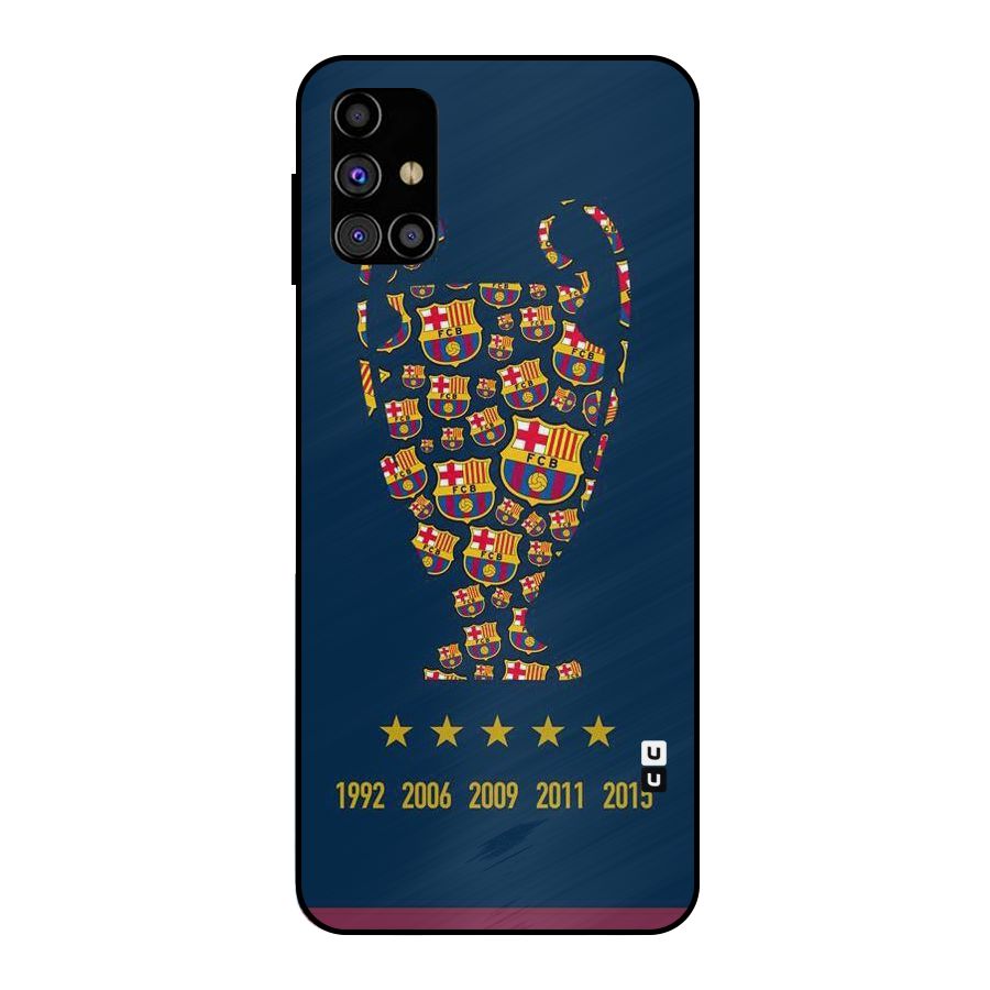 Trophy Team Metal Back Case for Galaxy M31s