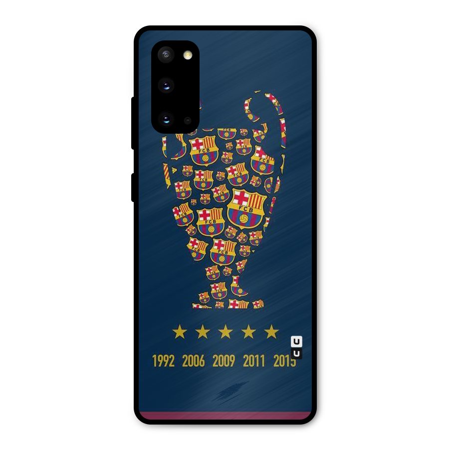 Trophy Team Metal Back Case for Galaxy S20