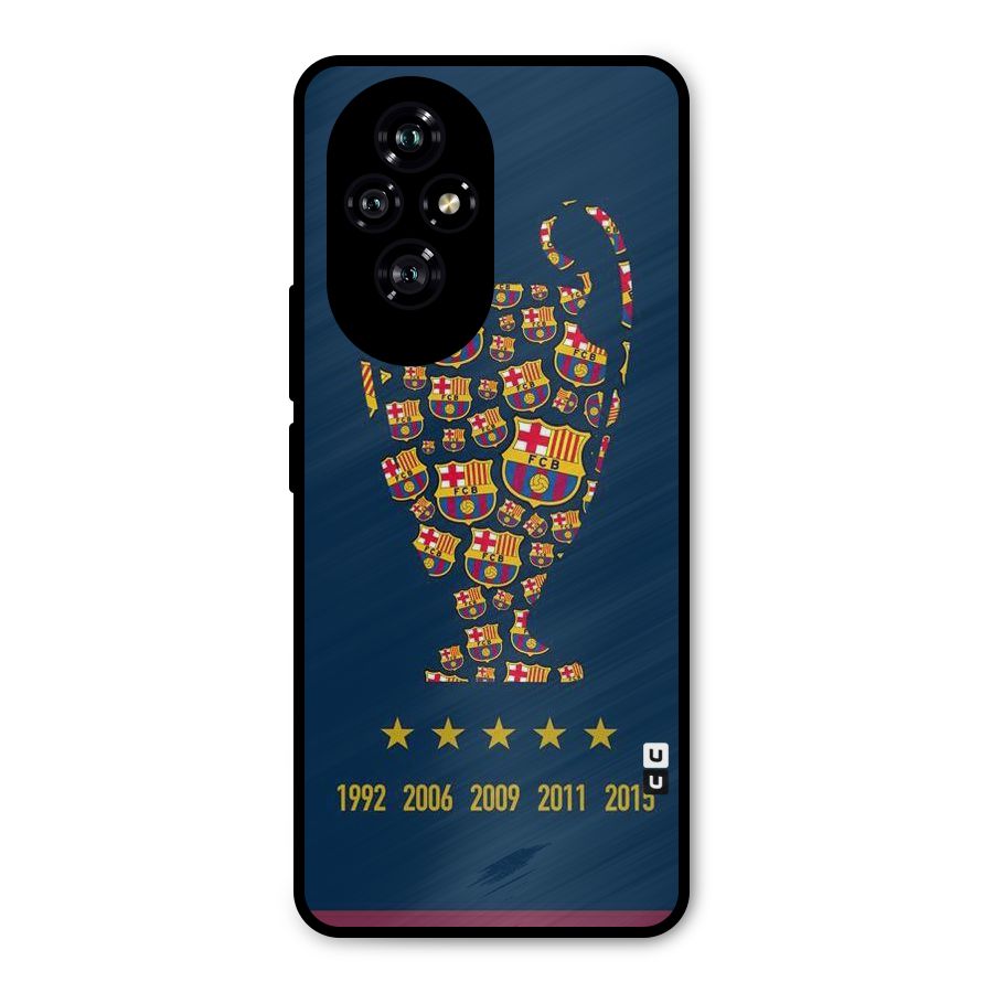 Trophy Team Metal Back Case for Honor 200