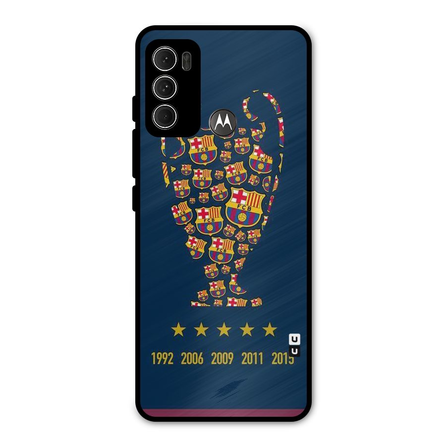 Trophy Team Metal Back Case for Moto G60