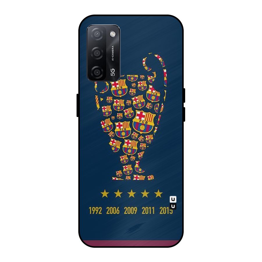 Trophy Team Metal Back Case for Oppo A53s 5G