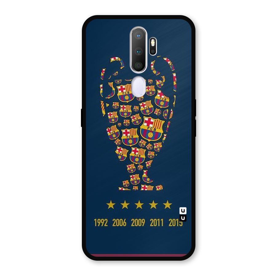 Trophy Team Metal Back Case for Oppo A5 (2020)