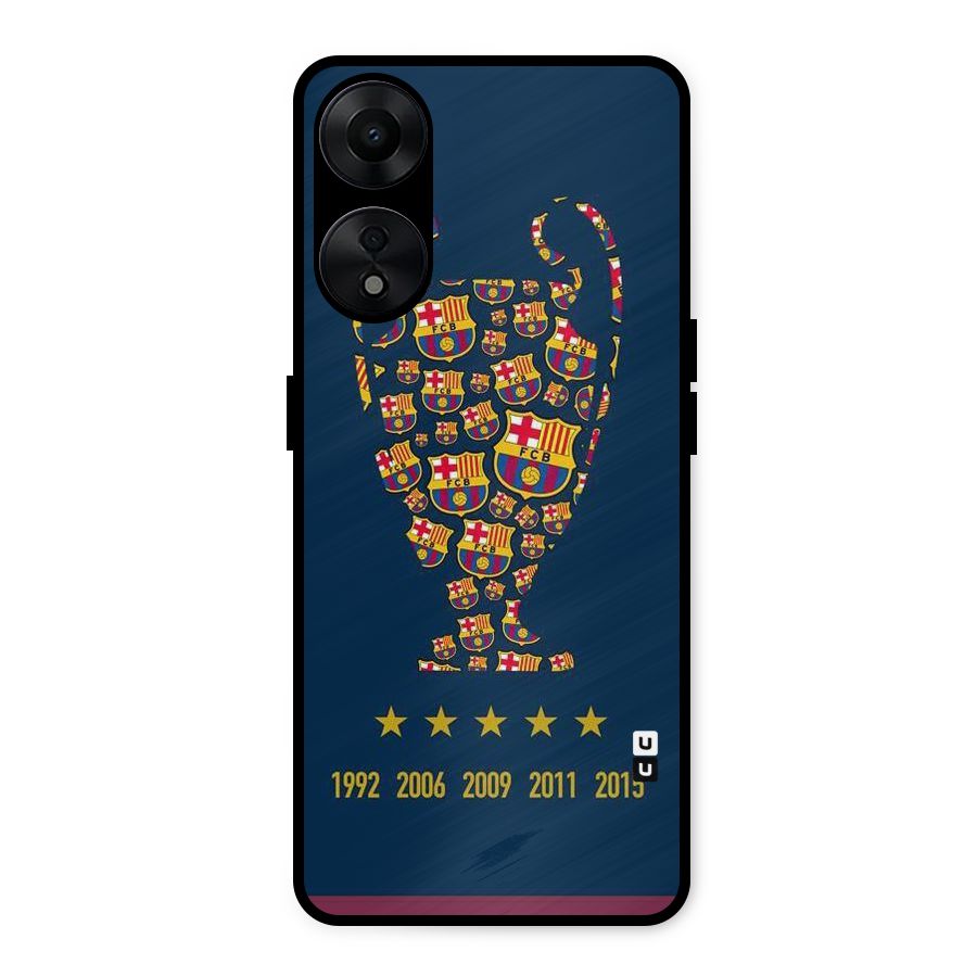 Trophy Team Metal Back Case for Oppo A78 5G