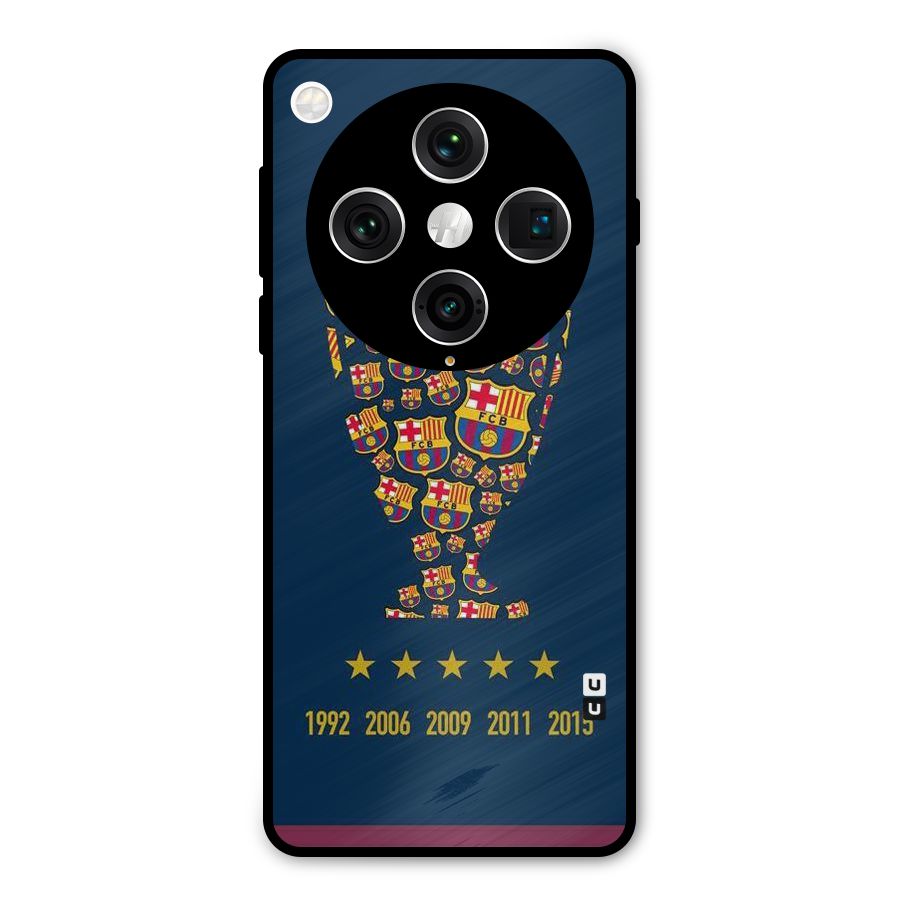 Trophy Team Metal Back Case for Oppo Find X8 Pro
