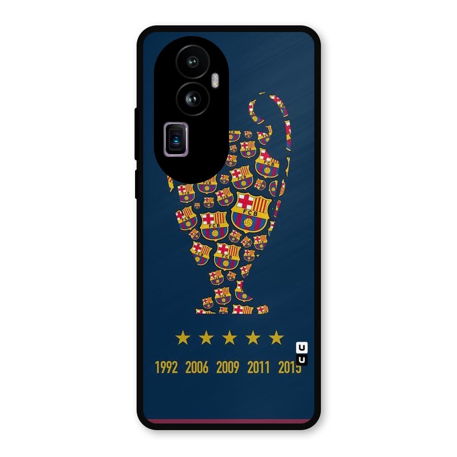 Trophy Team Metal Back Case for Oppo Reno10 Pro Plus