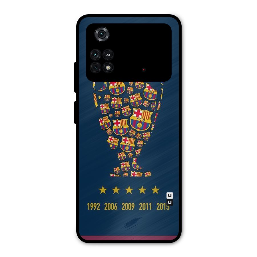 Trophy Team Metal Back Case for Poco M4 Pro 4G