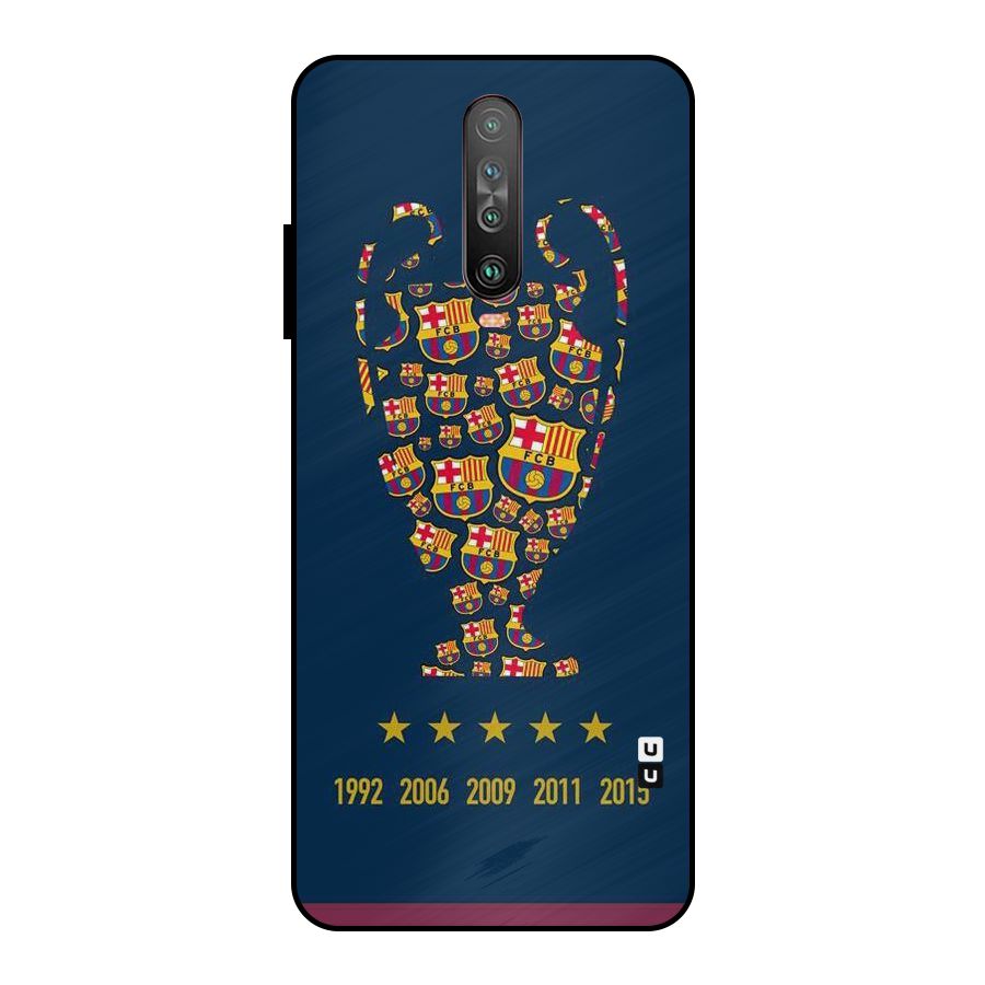 Trophy Team Metal Back Case for Poco X2