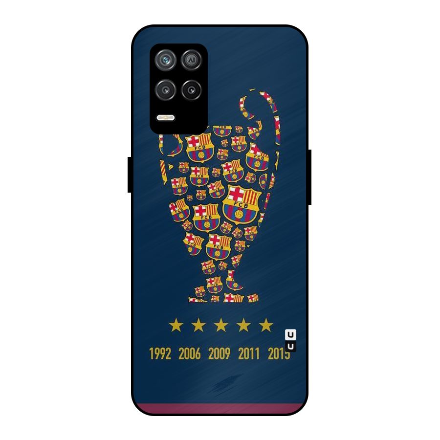 Trophy Team Metal Back Case for Realme 8s 5G