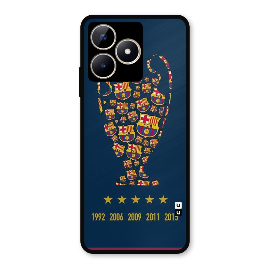 Trophy Team Metal Back Case for Realme C53