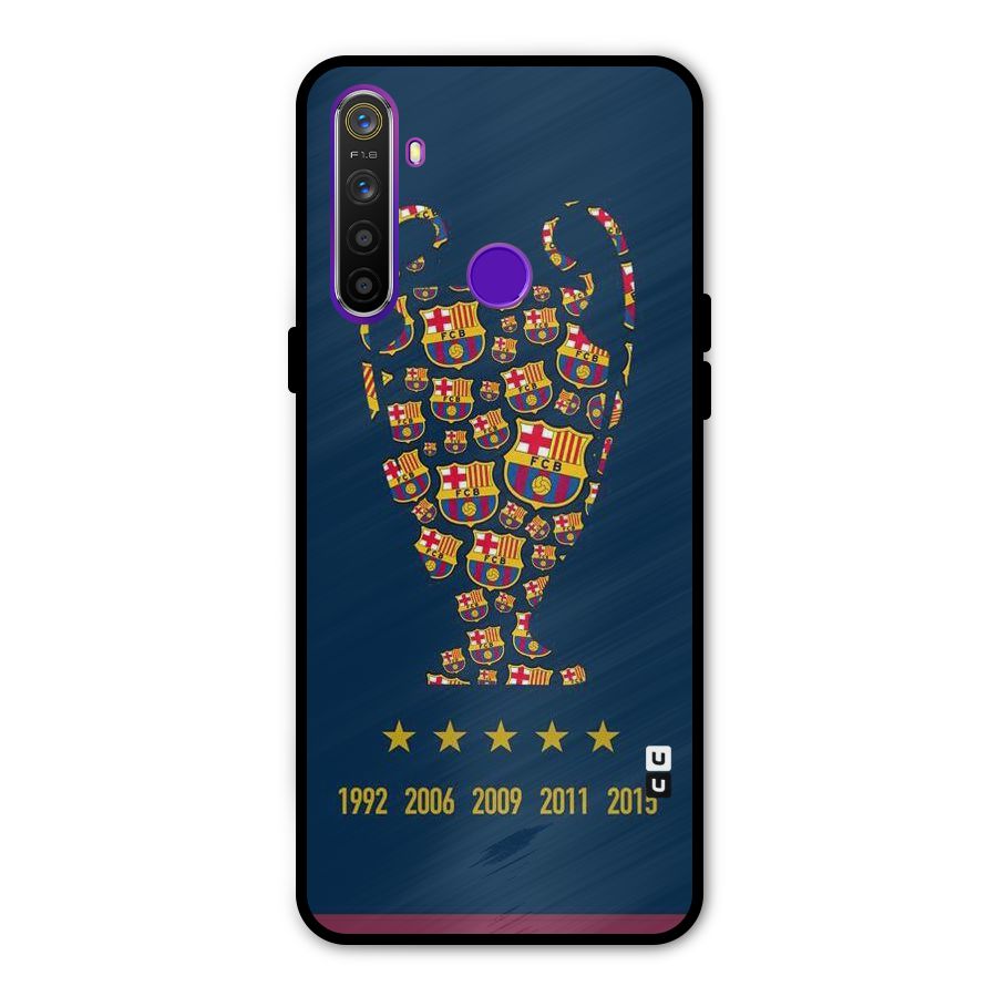 Trophy Team Metal Back Case for Realme Narzo 10