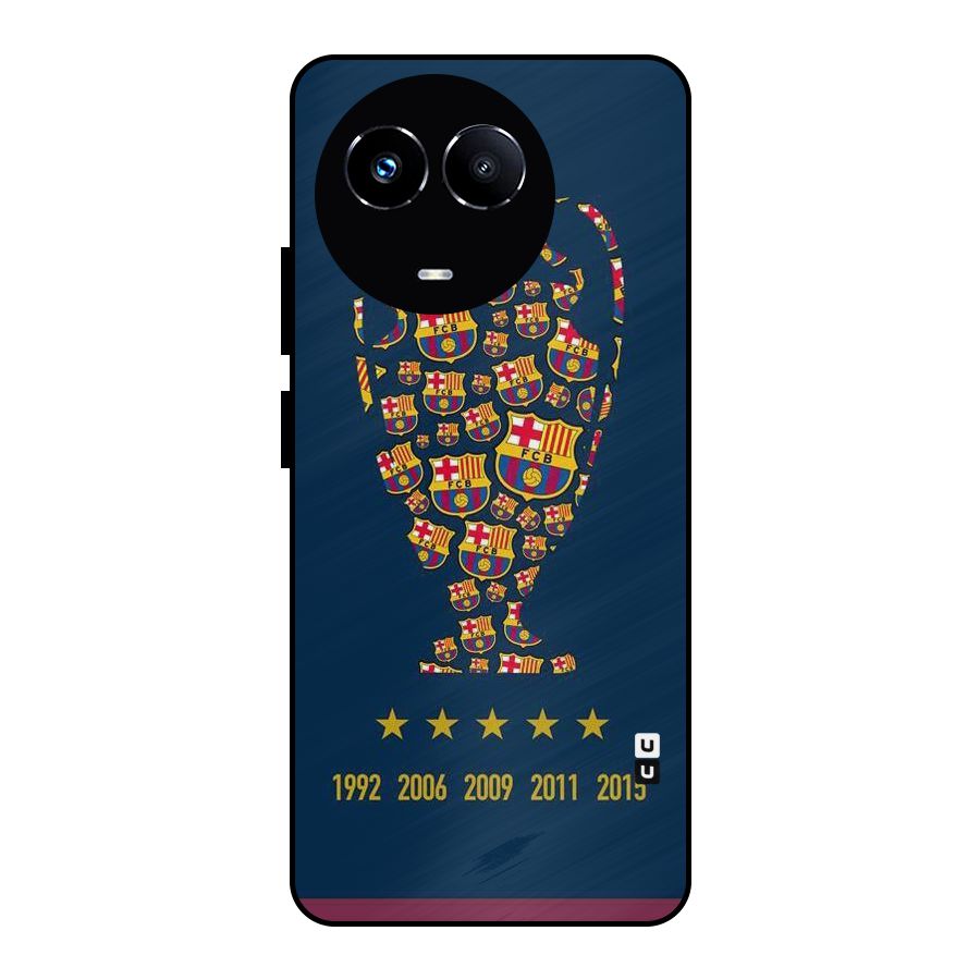 Trophy Team Metal Back Case for Realme Narzo 60X