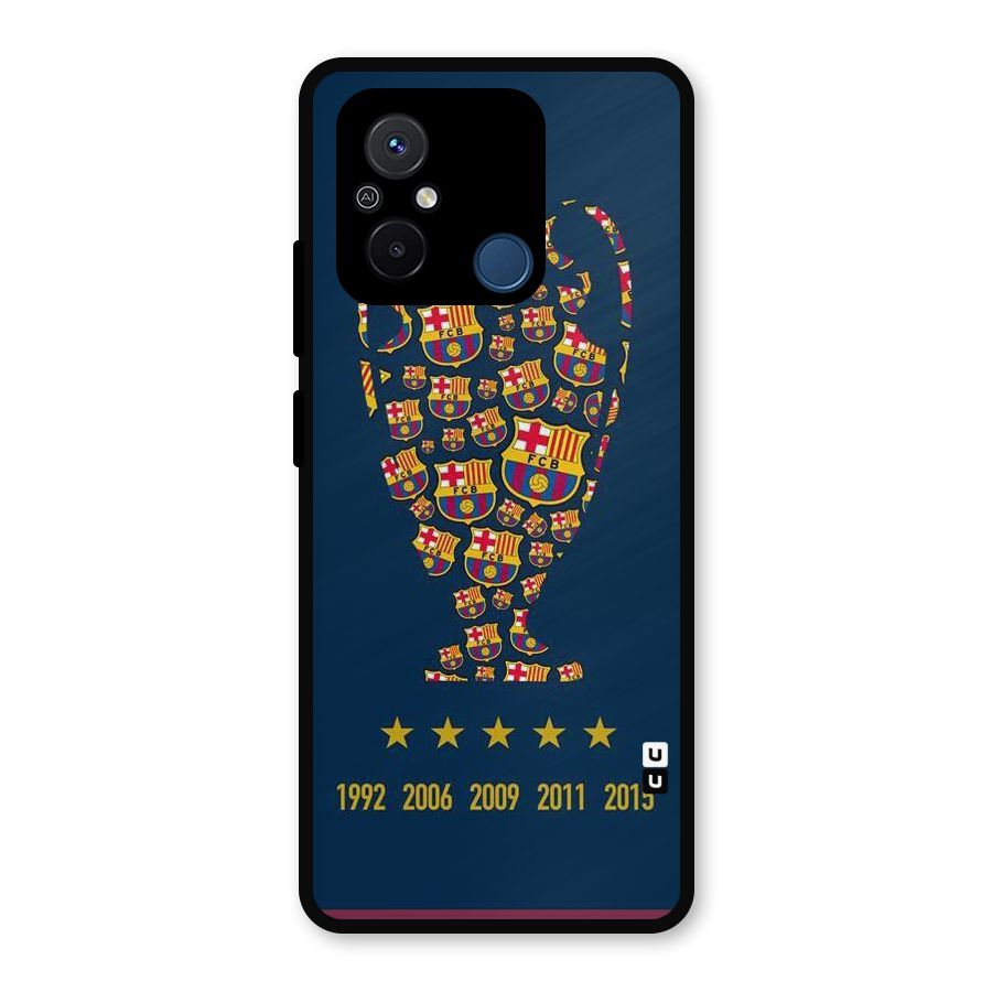 Trophy Team Metal Back Case for Redmi 12C