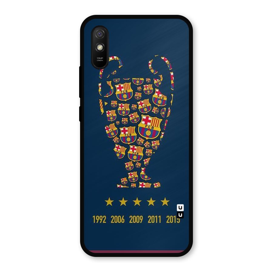 Trophy Team Metal Back Case for Redmi 9i