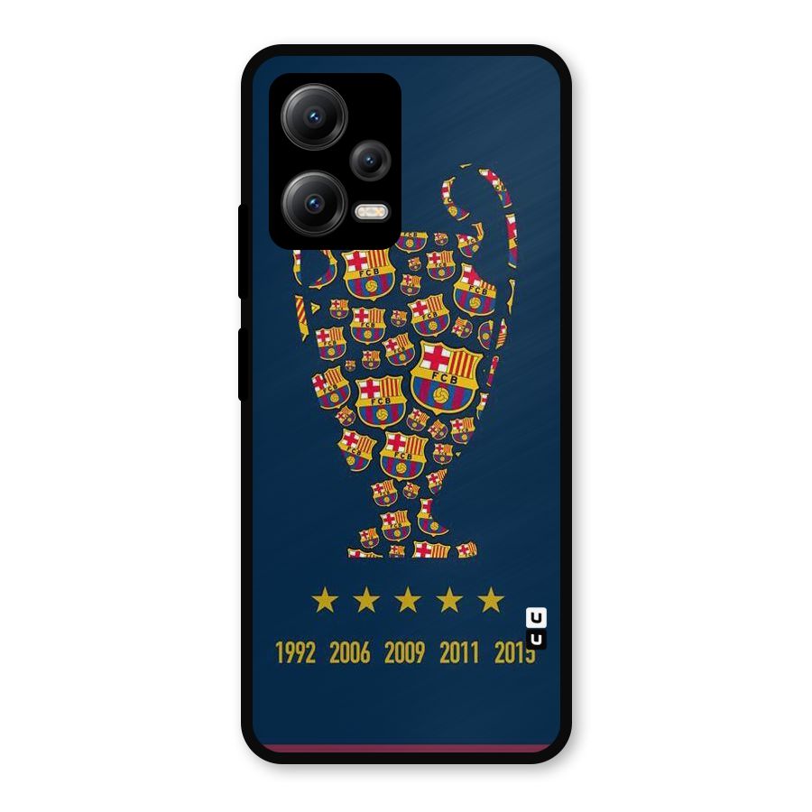 Trophy Team Metal Back Case for Redmi Note 12 5G