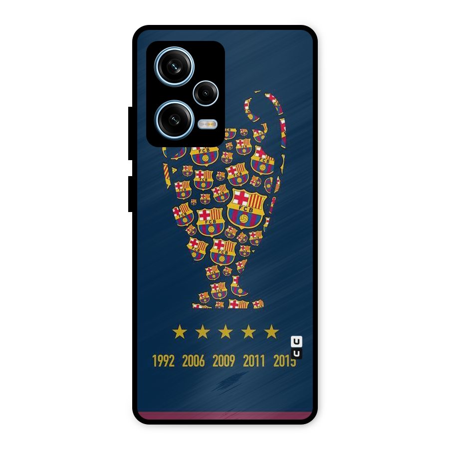 Trophy Team Metal Back Case for Redmi Note 12 Pro