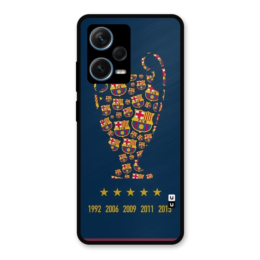Trophy Team Metal Back Case for Redmi Note 12 Pro Plus 5G