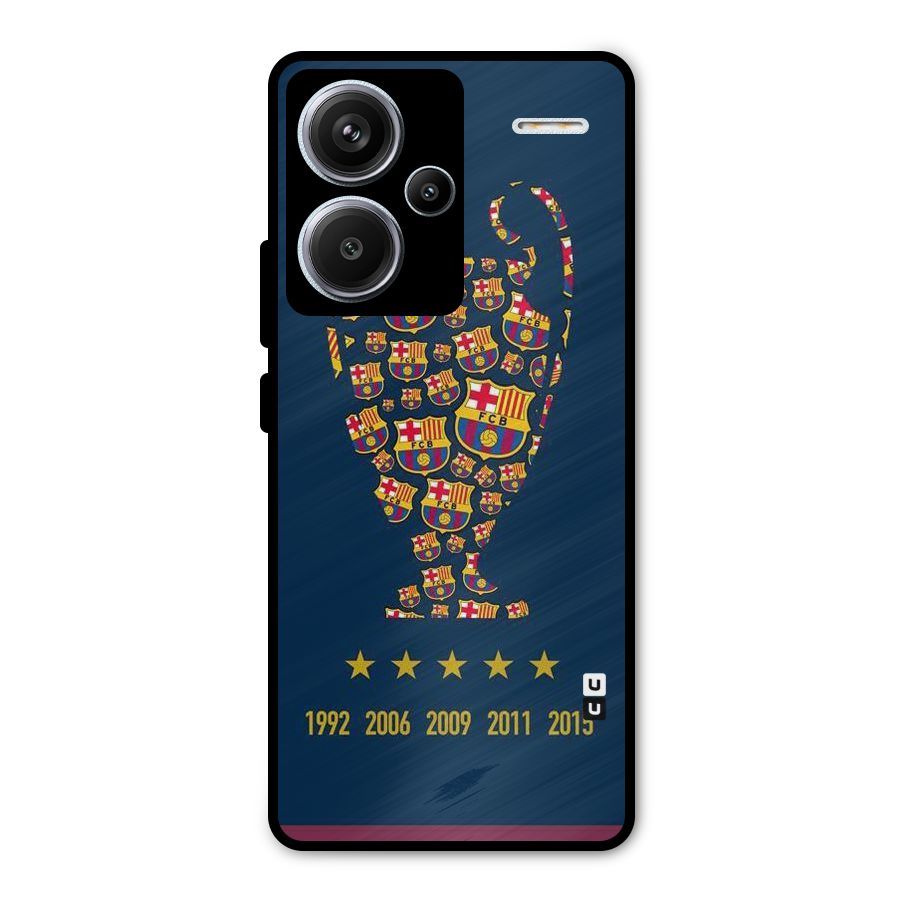 Trophy Team Metal Back Case for Redmi Note 13 Pro Plus