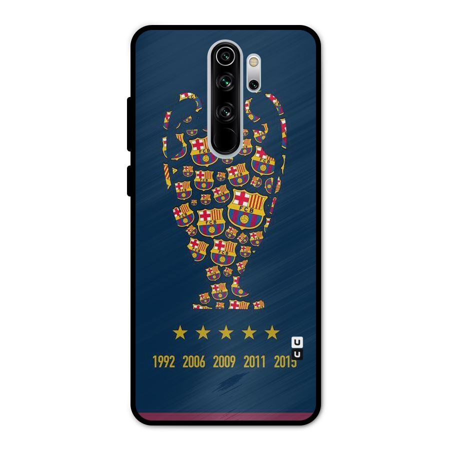 Trophy Team Metal Back Case for Redmi Note 8 Pro