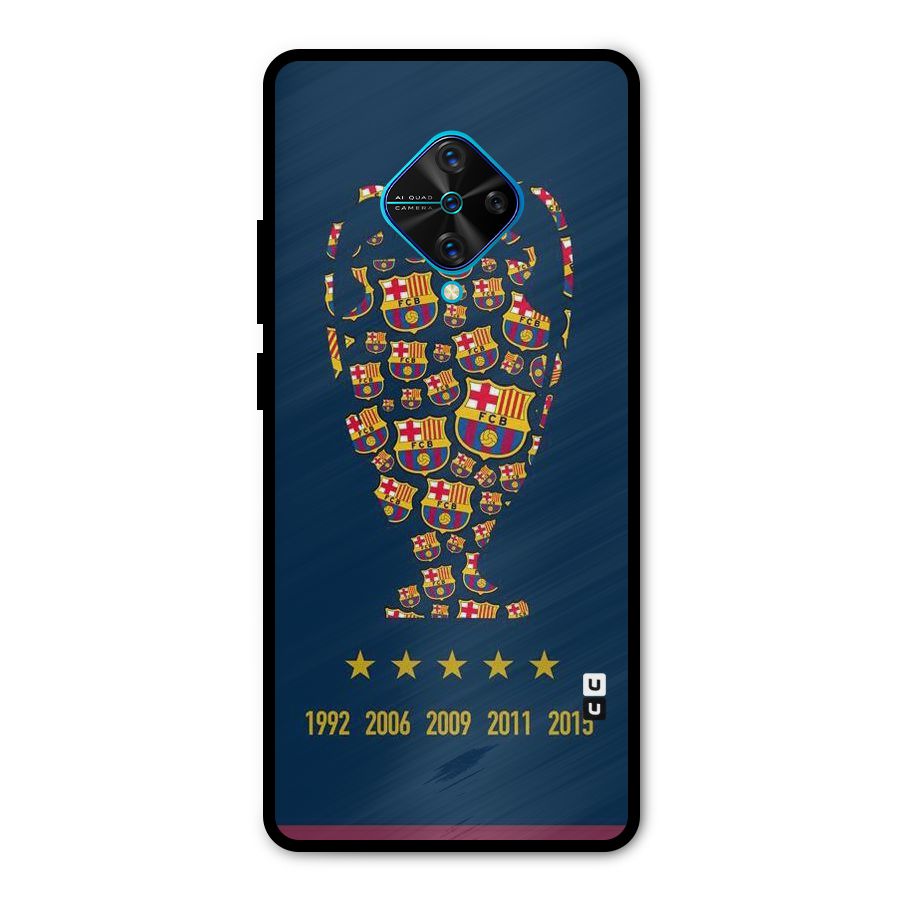 Trophy Team Metal Back Case for Vivo S1 Pro