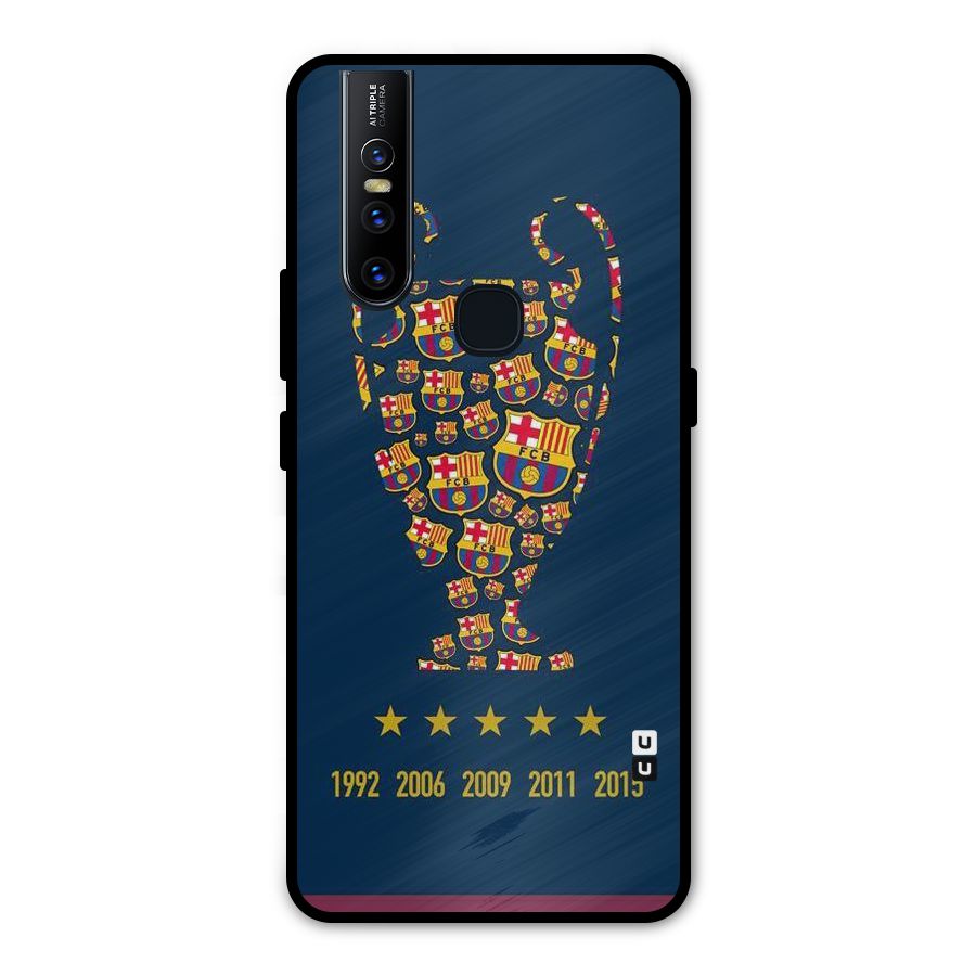Trophy Team Metal Back Case for Vivo V15