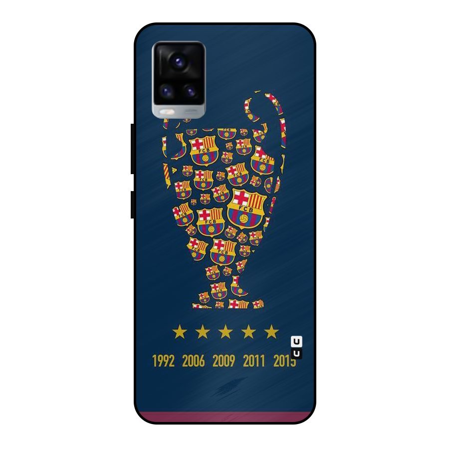 Trophy Team Metal Back Case for Vivo V20 2021