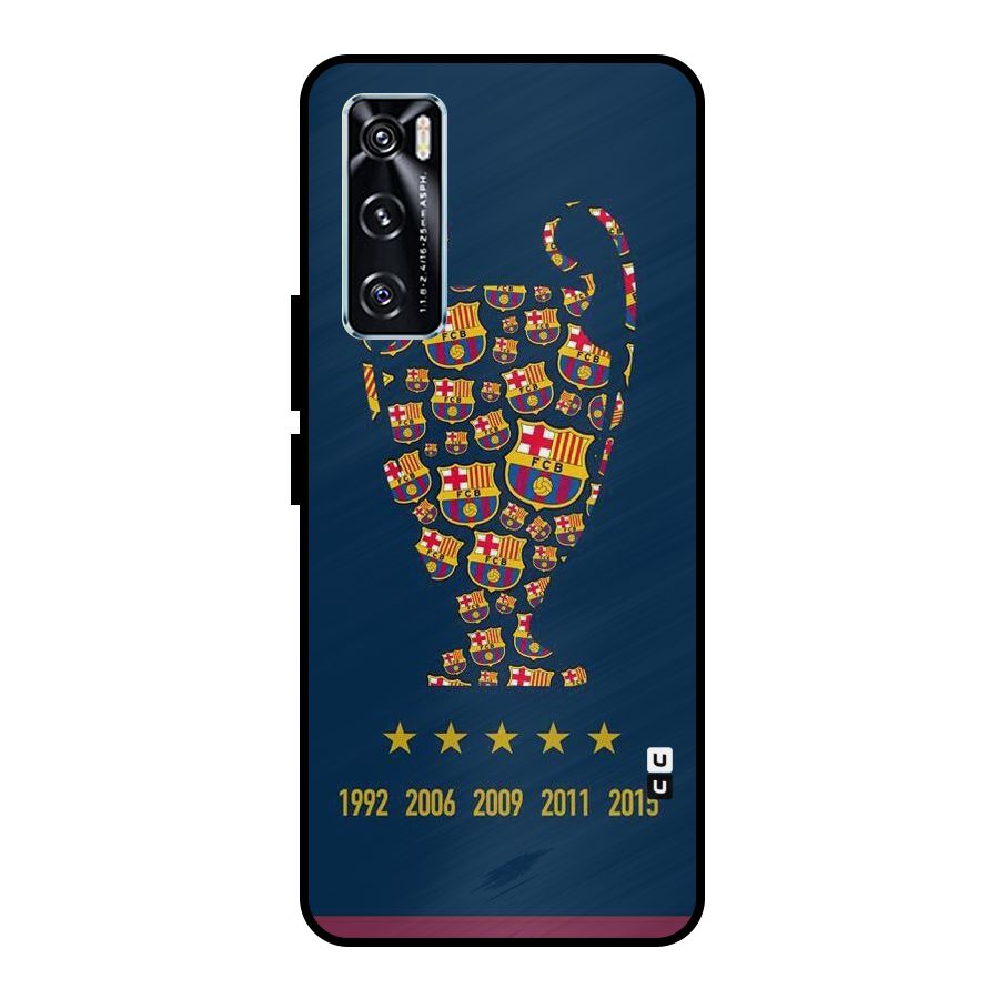 Trophy Team Metal Back Case for Vivo V20 SE