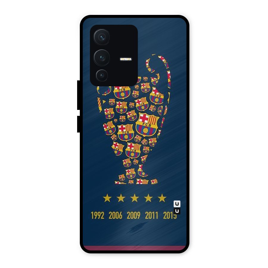 Trophy Team Metal Back Case for Vivo V23 5G
