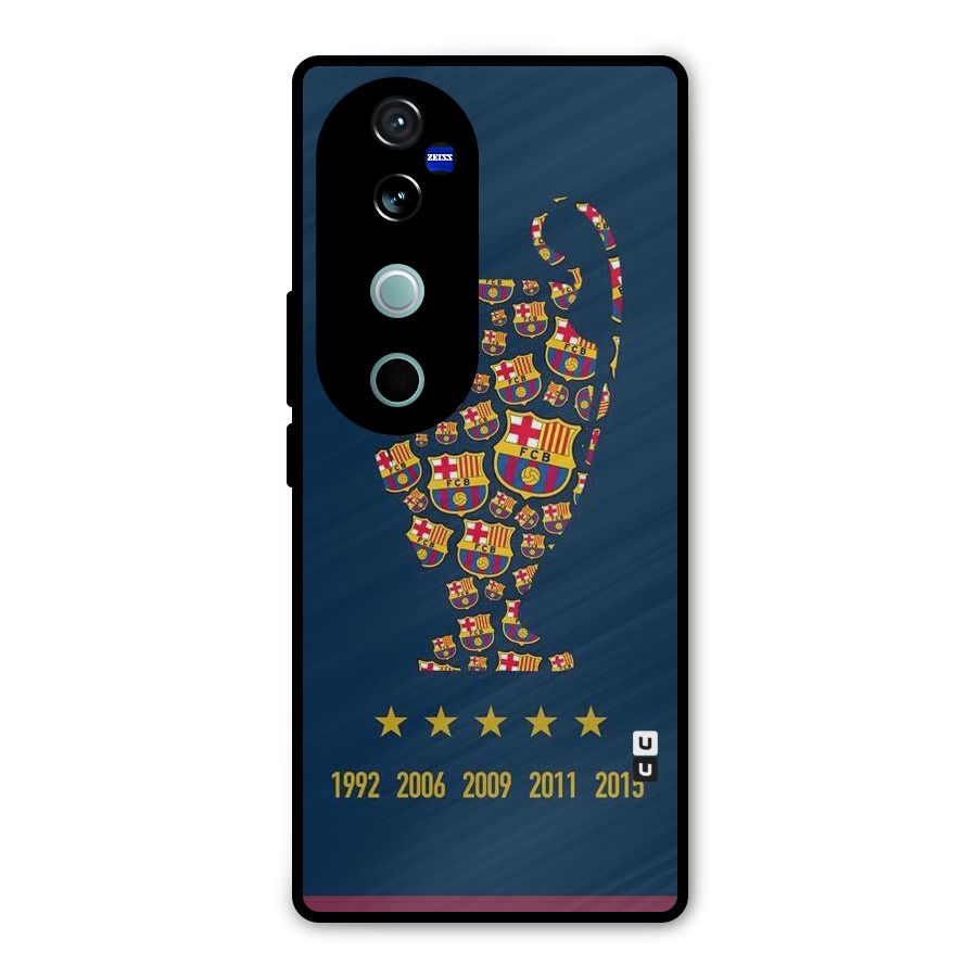 Trophy Team Metal Back Case for Vivo V40 Pro