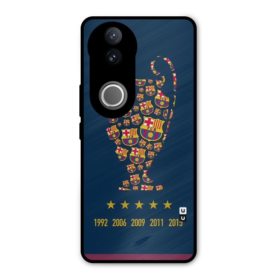 Trophy Team Metal Back Case for Vivo V50