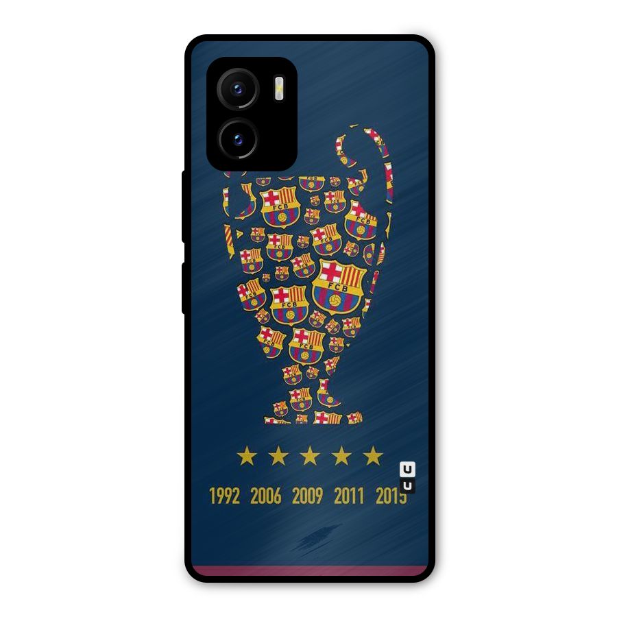 Trophy Team Metal Back Case for Vivo Y15s
