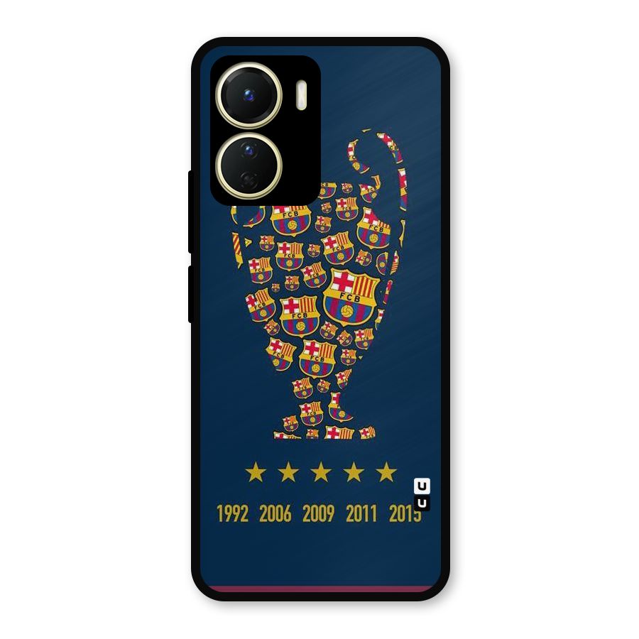 Trophy Team Metal Back Case for Vivo Y16