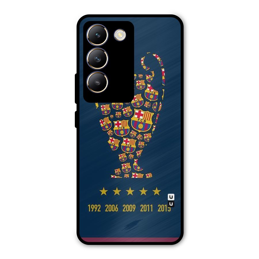 Trophy Team Metal Back Case for Vivo Y200e