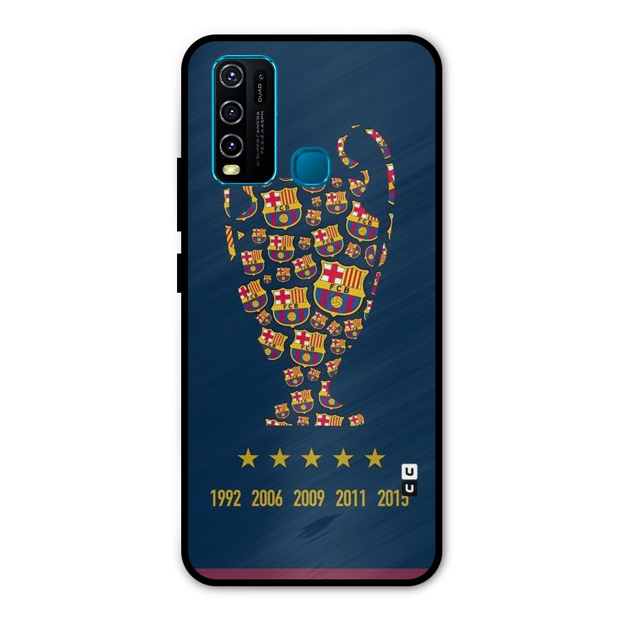 Trophy Team Metal Back Case for Vivo Y30